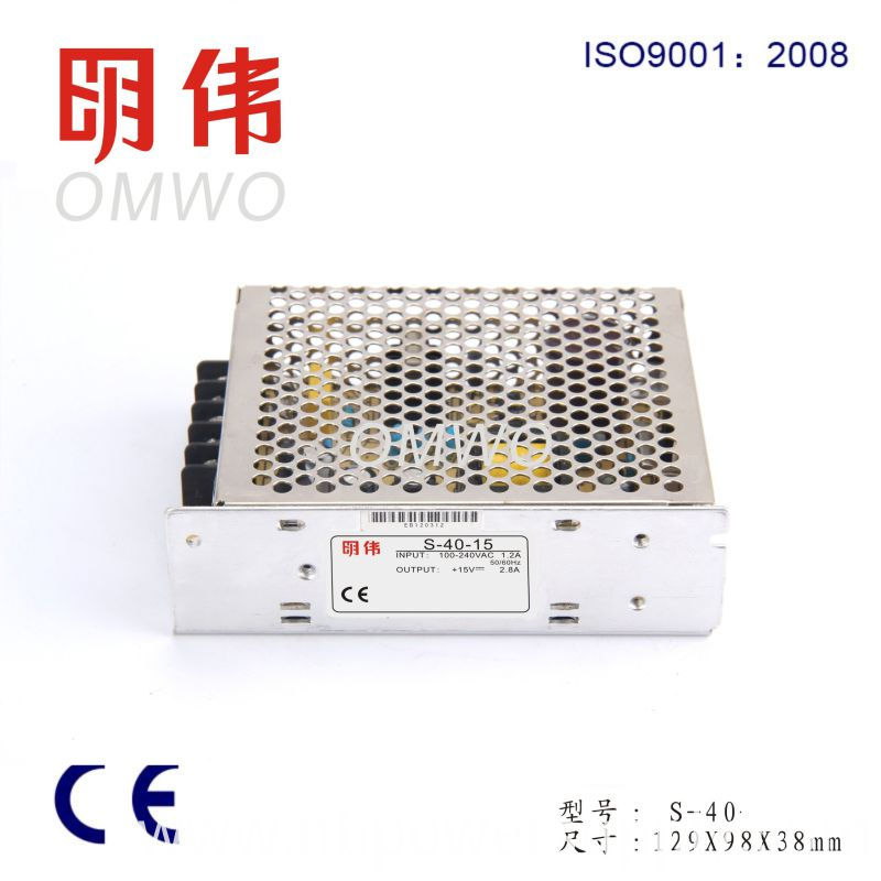 40W Single Output Switching Power Supply S-40